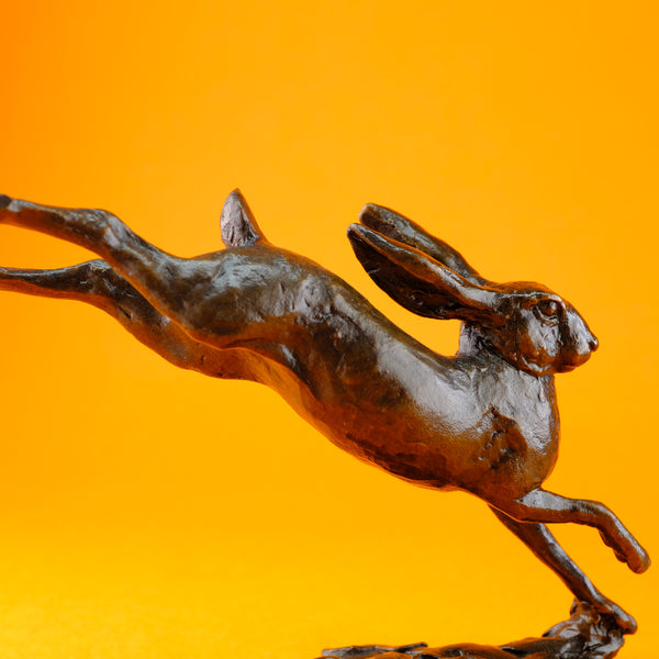 Bronze 'Small Running Hare'  by Michael Simpson.