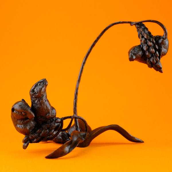 Limited Edition Bronze Mice 'Two's Company' by Michael Simpson