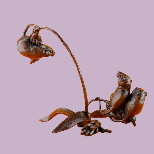 Limited Edition Bronze Mice 'Two's Company' by Michael Simpson