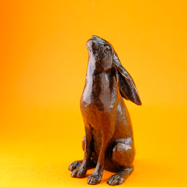 Bronze 'Medium Hare Moon Gazing'  by Michael Simpson.