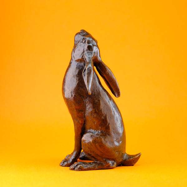 Bronze 'Medium Hare Moon Gazing'  by Michael Simpson.
