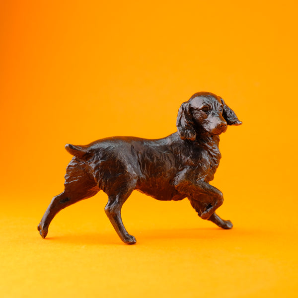 Limited Edition Bronze 'Springer Spaniel' Sculpture by Michael Simpson.