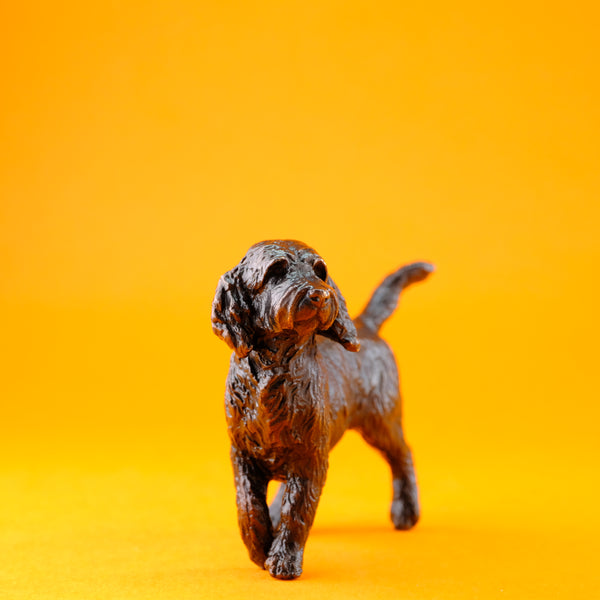 Limited Edition Bronze 'Standing Cockerpoo' Sculpture by Michael Simpson.