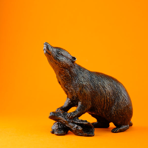 Limited Edition Bronze 'Badger' by Keith Sherwin.