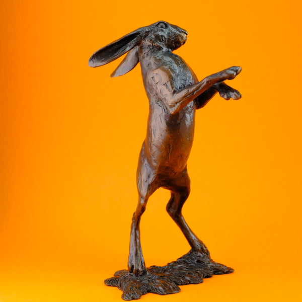 Bronze  'Medium Standing Hare' by Michael Simpson
