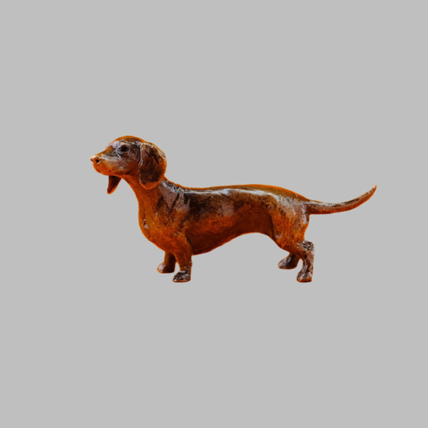 Bronze 'Dachshund' Miniature Sculpture.
