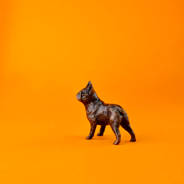 Bronze 'French Bulldog' Miniature Sculpture.