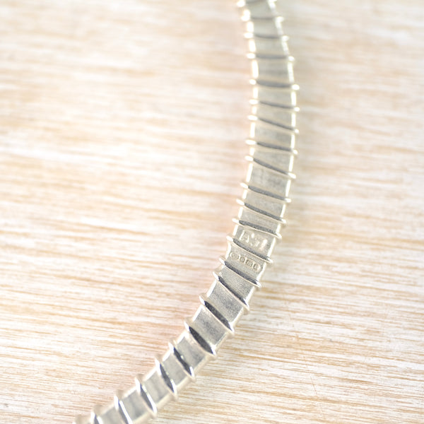 Handmade Sterling Silver Bangle Bracelet by Adele Taylor.