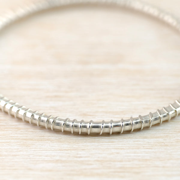 Handmade Sterling Silver Bangle Bracelet by Adele Taylor.