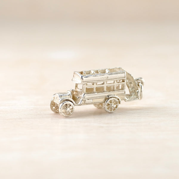 Vintage Silver 'Bus' Charm.