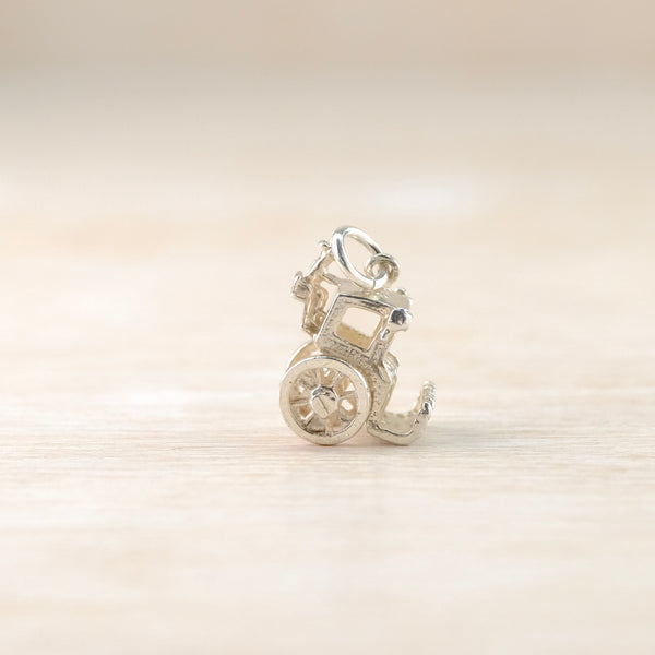 Vintage Silver 'Pony Trap' Charm.