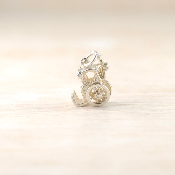 Vintage Silver 'Pony Trap' Charm.