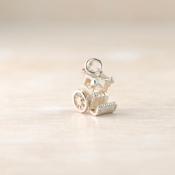Vintage Silver 'Pony Trap' Charm.