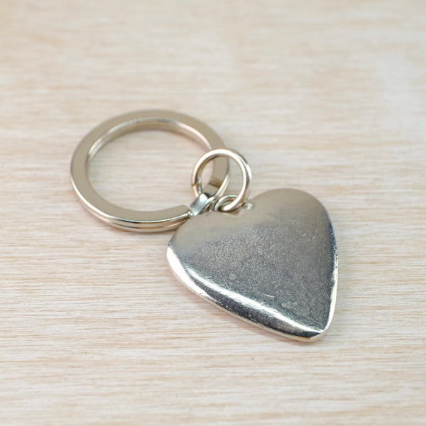 Pewter Heart Key Ring.
