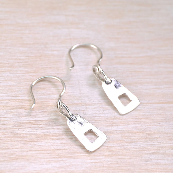 Cut Out Sterling Silver Drop Earrings by JB Designs.