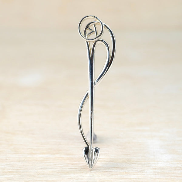 Vintage Mackintosh Style Brooch in Sterling Silver.