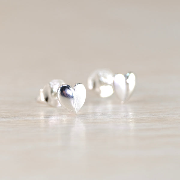 Sweetheart Stud Earrings by JB Designs.