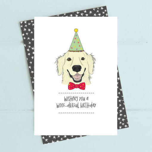 Dandelion Stationery 'Woof-derful Birthday' Greetings Card.
