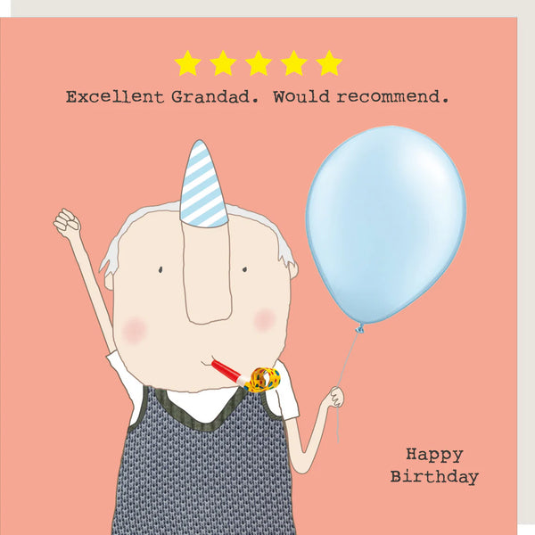 Rosie Made a Thing 'Excellent Grandad' Greetings Card.