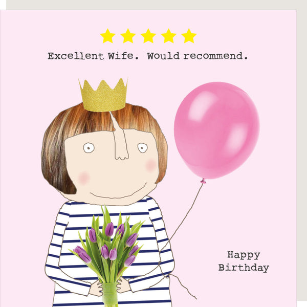 Rosie Made a Thing 'Five Star Wife' Greetings Card.
