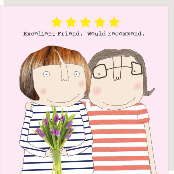 Rosie Made a Thing 'Five Star Friend' Greetings Card.