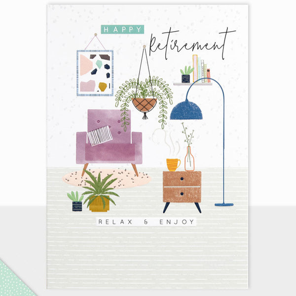 'Happy Retirement' Card by Laura Darrington Design.