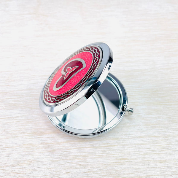 Enamel Heart and Trinity Compact Mirror