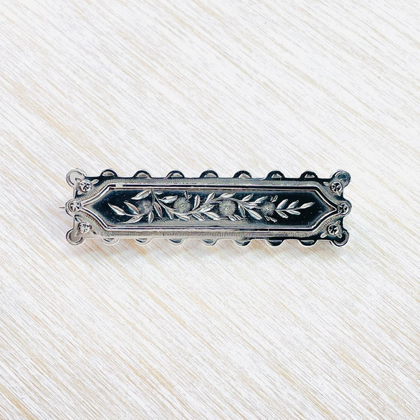 Antique Silver Brooch, hallmarked in 1884.