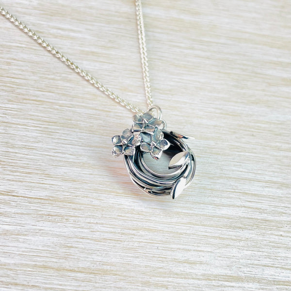 Linda Macdonald Handmade Silver" Entwined" Pendant.