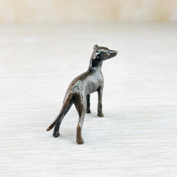 Bronze 'Lurcher' Miniature Sculpture.