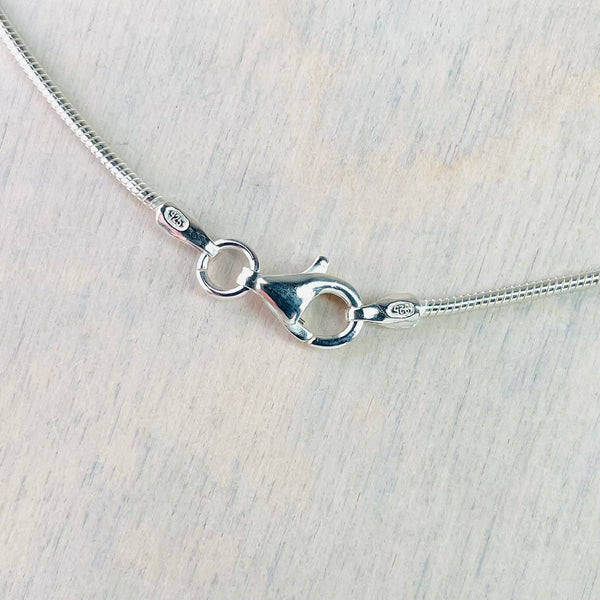 Fan Shaped Silver and Opal Pendant.