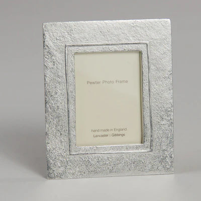 A Handmade Raised Line Design Pewter Mini Frame - large