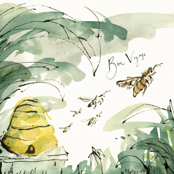 'Bon Voyage' Greetings Card by Anna Wright.
