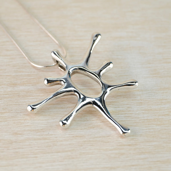 Vintage Sterling Silver "Splosh" Pendant