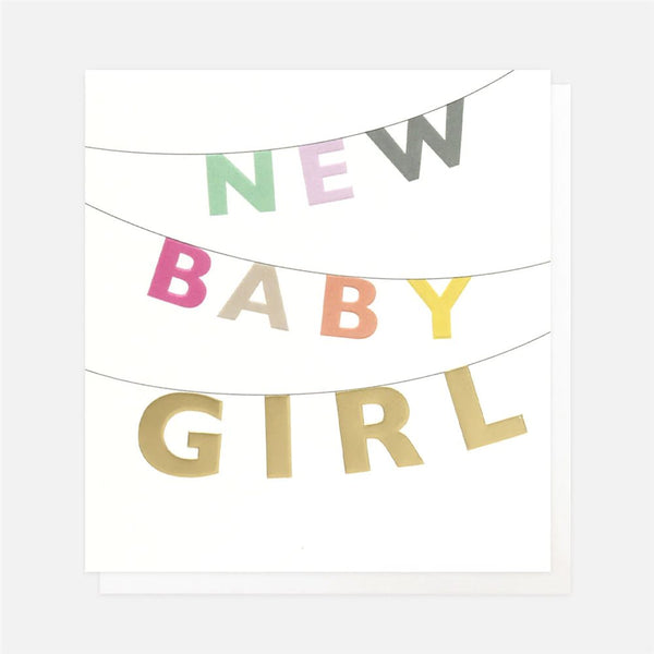 Caroline Gardner 'New Baby Girl' Card.