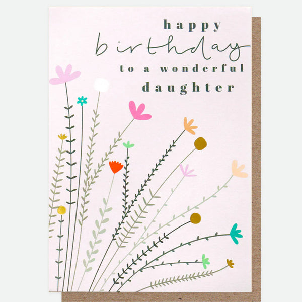 Caroline Gardner 'Happy Birthday Daughter' Card.
