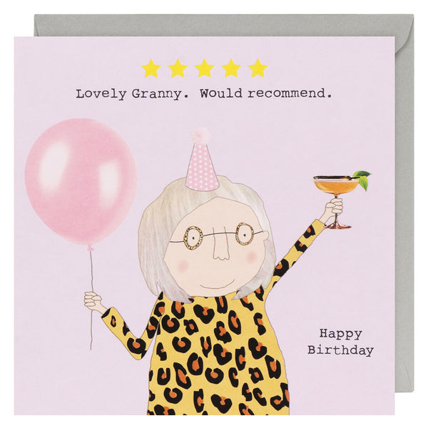 Rosie Made a Thing 'Lovely Grandma' Greetings Card.