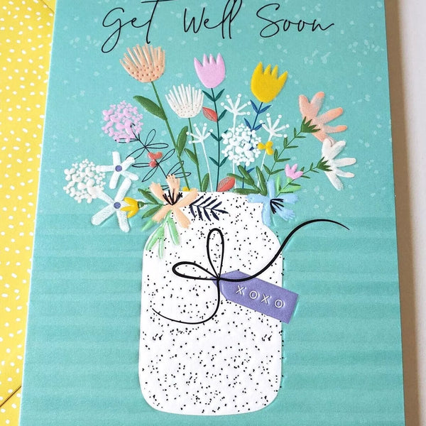 ' Get Well Soon' Card by Laura Darrington Design.