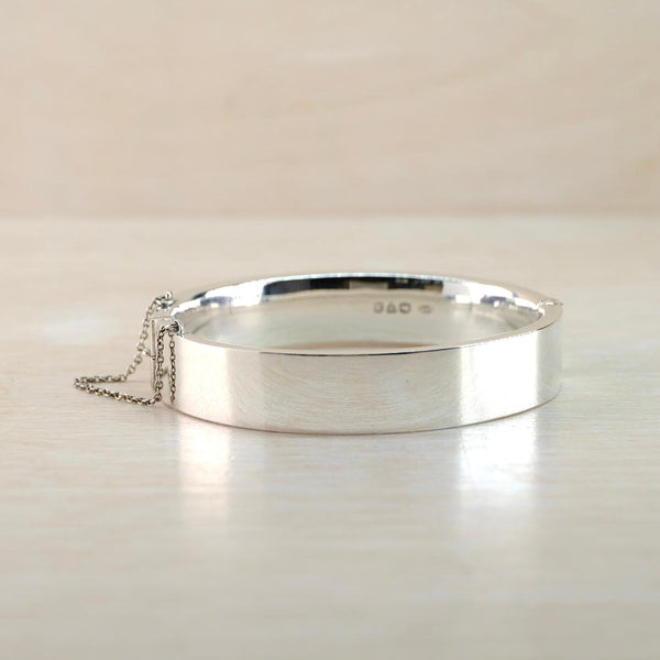 Vintage Silver Bangle Bracelet, Hallmarked in Chester, 1948