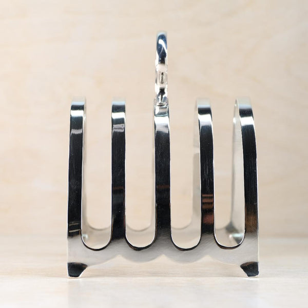 Vintage Sterling Silver Toast Rack, Hallmarked Sheffield 1945.