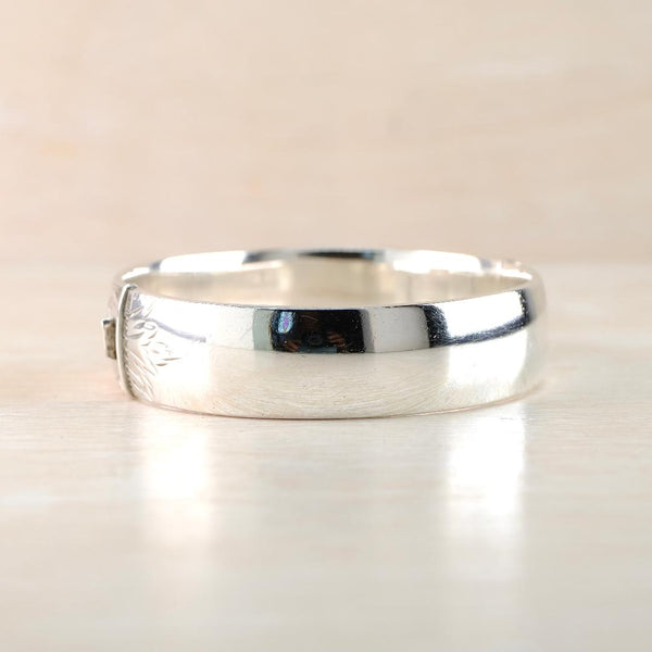 Vintage Silver Bangle Bracelet, Hallmarked in Birmingham 1967.