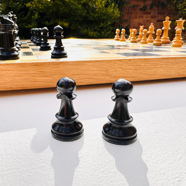 Wooden Chess Set with Handmade Board.
