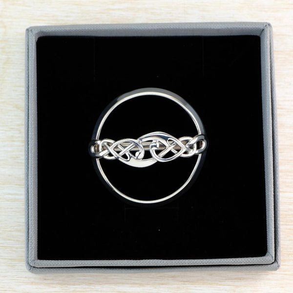 Vintage Sterling Silver Scarf Ring Brooch by Ola Gorie.
