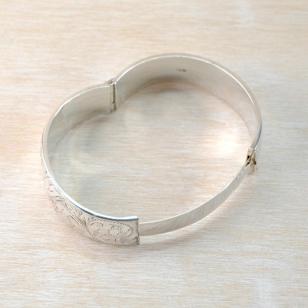 Vintage Silver Bangle Bracelet, Hallmarked Birmingham 1967.
