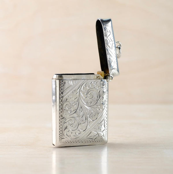 Antique Silver Vesta Case, Hallmarked London, 1904