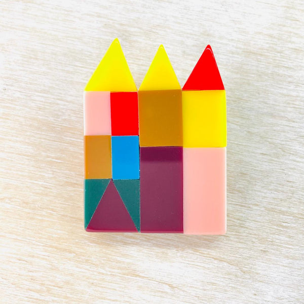 Resin 'Paul Klee' Art Brooch.