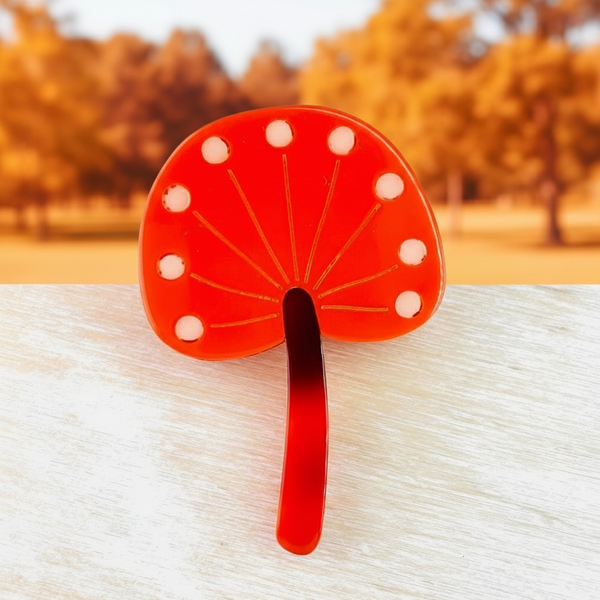 Resin Orange Tree Brooch.