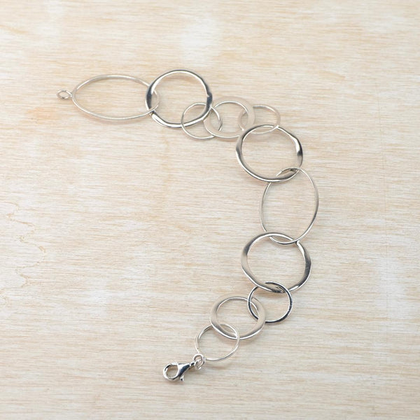 Sterling Silver Inter-Linked Bracelet by JB Designs.