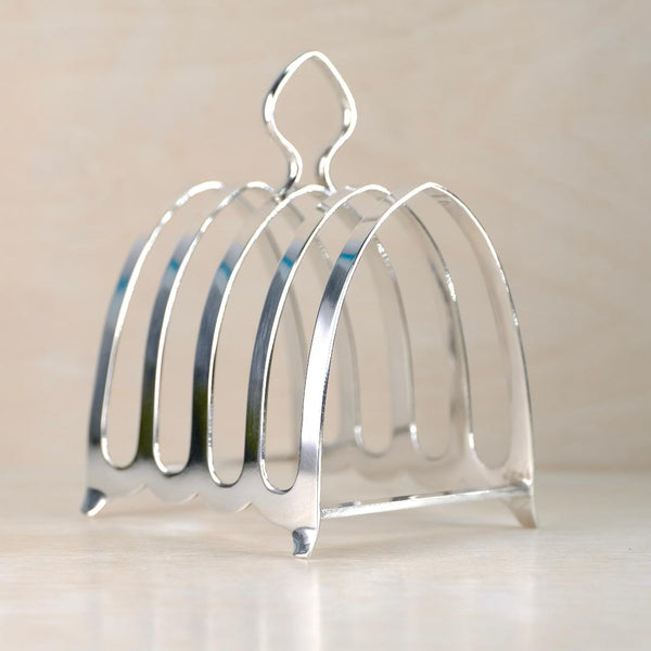 Vintage Sterling Silver Toast Rack, Hallmarked Sheffield 1945.