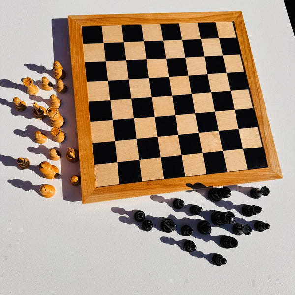 Wooden Chess Set and  Hand Crafted Board.